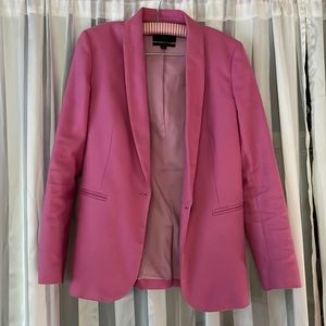 J Crew Pink Linen Blazer